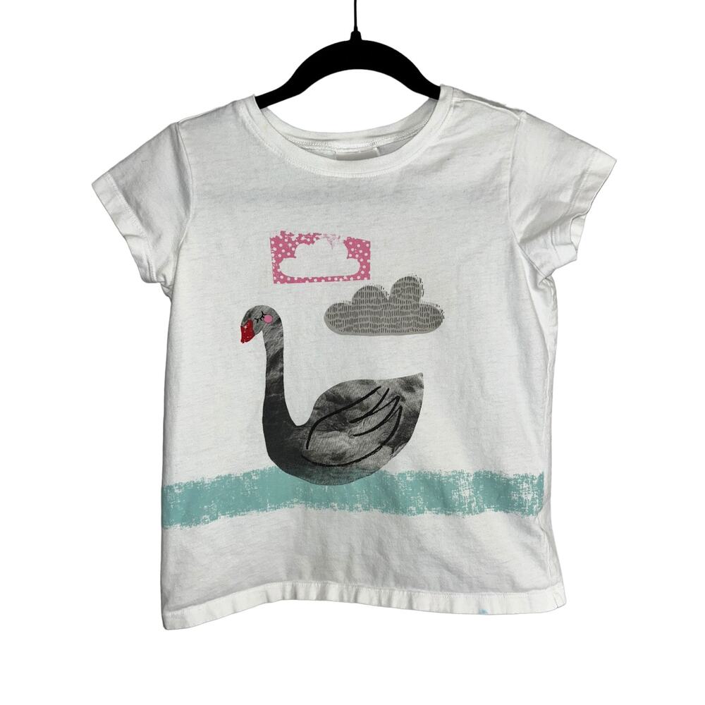 Hanna Andersson Swan Printed Top Size 150cm | US 12
